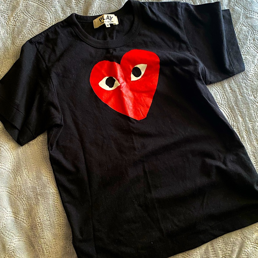Comme Des Garçons Play logo print T-shirt